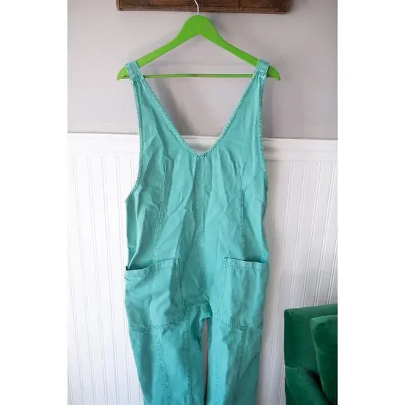 Free People We The Free High Roller Jumpsuit Large NEW - Picture 3 of 4